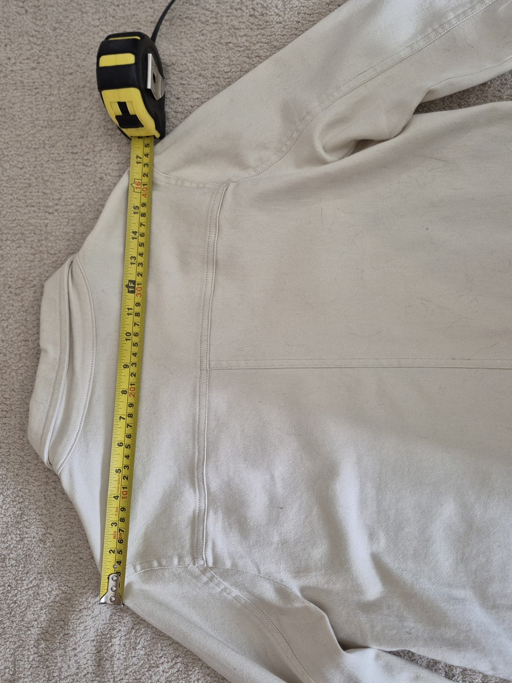 Northern Reflections Cream Button-Front Jean Jacket - Picture 7 of 10